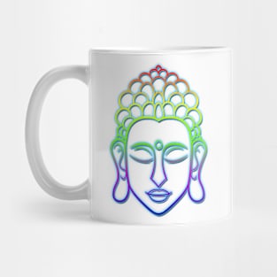 Buddha Face Multi Color Mug